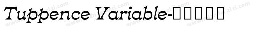 Tuppence Variable字体转换